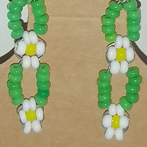 Gyöngy Fülbevaló, Ékszer, Fülbevaló, Lógó fülbevaló, Ékszerkészítés, Gyöngyfűzés, gyöngyhímzés, MESKA