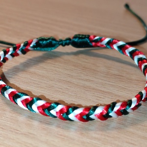 Makramé Karkötő - ékszer - karkötő - fonott karkötő - Meska.hu