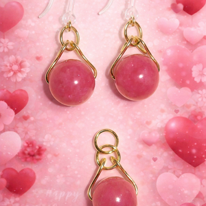 Eper Jade Ékszerszett, Ékszer, Ékszerszett, Ékszerkészítés, MESKA