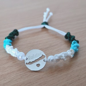 Balaton Makramé Karkötő, Ékszer, Karkötő, Fonott karkötő, Csomózás, MESKA