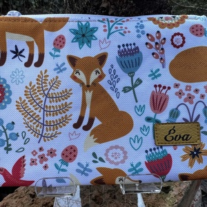 Nelli - rókamintás közepes méretű neszesszer, Táska & Tok, Neszesszer, Varrás, MESKA