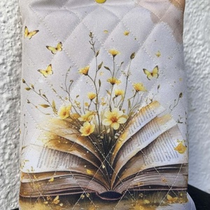 Virágos-könyves vízálló könyvtok - Meska.hu