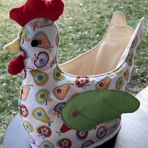 Húsvéti tojástartó tyúk, Ünnepi díszek, dekorációk, Húsvéti díszek és dekorációk, Húsvéti tojástartó, Varrás, MESKA