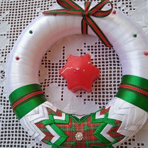 Karácsonyi ajtódísz  - karácsony - adventi díszek - adventi koszorú - Meska.hu