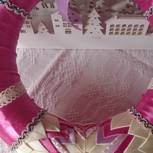 Patchwork  ajtódisz,kopogtató - otthon & életmód - dekoráció - ajtó- és ablak dekoráció - ajtódísz & kopogtató - Meska.hu