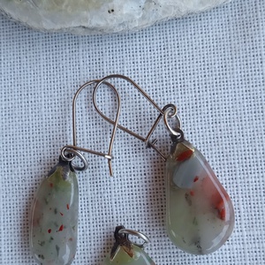 Ásvány fülbevaló és medál  - ékszer - ékszerszett - Meska.hu