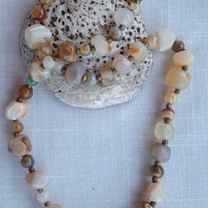 Különleges ásvány nyakék  - ékszer - nyaklánc - gyöngyös nyaklánc - Meska.hu