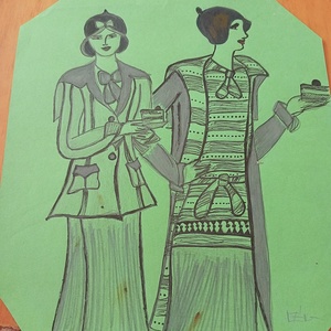 Zöld-fekete kollekció  - művészet - grafika & illusztráció - egyéb rajzok - Meska.hu