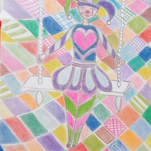 Bohóc lány - Meska.hu