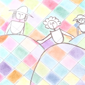 Kockás kollekció  - művészet - grafika & illusztráció - ceruzarajz - Meska.hu