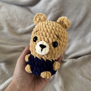Mini kék ruhás maci  - játék & sport - plüssállat & játékfigura - maci - Meska.hu