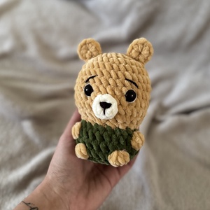 Mini zöld ruhás maci - játék & sport - plüssállat & játékfigura - maci - Meska.hu