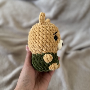 Mini zöld ruhás maci - játék & sport - plüssállat & játékfigura - maci - Meska.hu