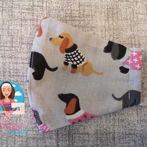 Textil maszk tacskós -  - Meska.hu