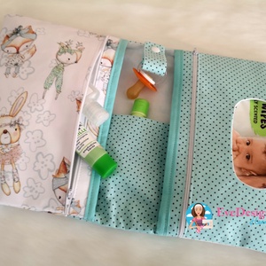 Pelenkatáska és Kiskönyv borító szett - játék & sport - babalátogató ajándékcsomag - Meska.hu