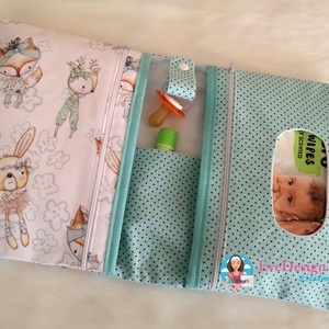 Pelenkatáska és Kiskönyv borító szett - játék & sport - babalátogató ajándékcsomag - Meska.hu