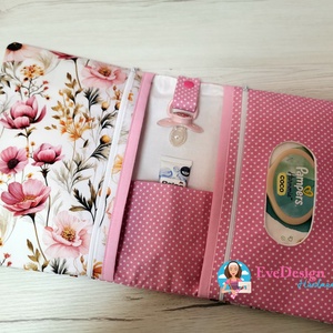 Pelenkatáska és Kiskönyv borító szett - játék & sport - babalátogató ajándékcsomag - Meska.hu