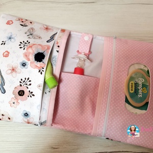 Pelenkatáska és Kiskönyv borító szett - játék & sport - babalátogató ajándékcsomag - Meska.hu