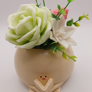 Műgyanta gömbi szappanvirágokkal, Otthon & Életmód, Dekoráció, Virágdísz és tartó, Csokor & Virágdísz, Szappankészítés, Virágkötés, MESKA