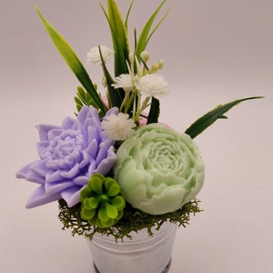 Kis fém vödör szappanvirágokkal és kisegérrel - otthon & életmód - dekoráció - virágdísz és tartó - csokor & virágdísz - Meska.hu Kis fém vödör szappanvirágokkal és kisegérrel - otthon & életmód - dekoráció - virágdísz és tartó - csokor & virágdísz - Meska.hu