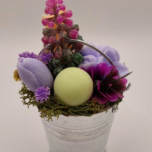 Kis fém vödör szappanvirágokkal és kiscicával - otthon & életmód - dekoráció - virágdísz és tartó - csokor & virágdísz - Meska.hu Kis fém vödör szappanvirágokkal és kiscicával - otthon & életmód - dekoráció - virágdísz és tartó - csokor & virágdísz - Meska.hu