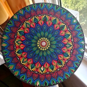 Színes mandala, Otthon & Életmód, Dekoráció, Spiritualitás, Mandala, Festészet, MESKA