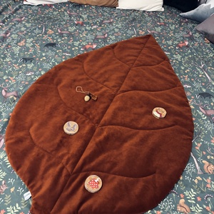 Barnás levélszőnyeg - otthon & életmód - lakástextil - szőnyeg - más típusú szőnyeg - Meska.hu