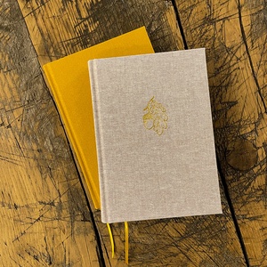 Prégelt arany tölgymakk - notesz, napló, tervező, jegyzetfüzet, rajzfüzet, utazási napló - otthon & életmód - papír, írószer - jegyzetfüzet & napló - Meska.hu