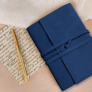 Sötétkék hasított bőr notesz, napló, tervező, jegyzetfüzet, rajzfüzet, utazási napló, Otthon & Életmód, Papír, írószer, Jegyzetfüzet & Napló, Bőrművesség, Könyvkötés, MESKA