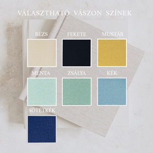 VÁSZON FOTÓALBUM - Prégelt felirattal - A5 - A4 - esküvő - emlék & ajándék - album & fotóalbum - Meska.hu