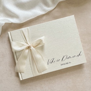 VENDÉGKÖNYV - LUSH BEIGE - A5 - A4, Esküvő, Emlék & Ajándék, Vendégkönyv, Könyvkötés, MESKA
