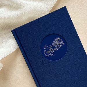 Oroszlán csillagjegy - vászon notesz, napló, tervező, jegyzetfüzet, rajzfüzet - A5 - Meska.hu