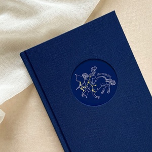 Nyilas csillagjegy - vászon notesz, napló, tervező, jegyzetfüzet, rajzfüzet - A5, Otthon & Életmód, Papír, írószer, Jegyzetfüzet & Napló, Könyvkötés, MESKA