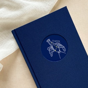 Rák csillagjegy - vászon notesz, napló, tervező, jegyzetfüzet, rajzfüzet - A5 - Meska.hu