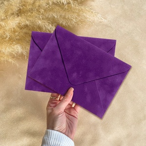 BÁRSONY/PLÜSS BORÍTÉK - LILA, Otthon & Életmód, Papír, írószer, Boríték, Papírművészet, MESKA