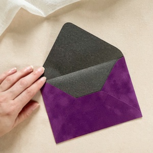 BÁRSONY/PLÜSS BORÍTÉK - LILA - otthon & életmód - papír, írószer - boríték - Meska.hu