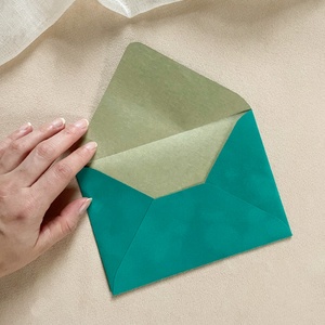 BÁRSONY/PLÜSS BORÍTÉK - TÜRKIZ - otthon & életmód - papír, írószer - boríték - Meska.hu