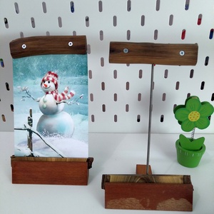 Egyedi asztali fényképtartó - 10x15 centiméteres fényképhez - Cseresznye/dió - otthon & életmód - dekoráció - kép & falikép - képkeret - Meska.hu