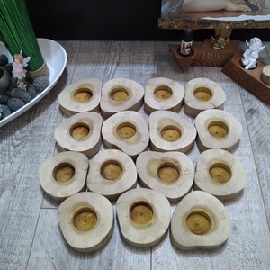 Egyedi eperfából készült kézműves mécsestartó - Meska.hu