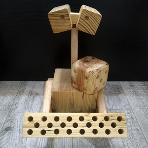 Wood-E, a ceruzatartó, tolltartó Robot - Nagyobb méretű, Otthon & Életmód, Papír, írószer, Tolltartó & Ceruzatekercs, Famegmunkálás, Újrahasznosított alapanyagból készült termékek, MESKA