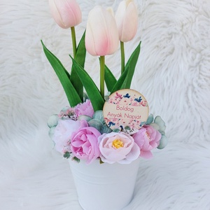 Anyák napi tulipános dísz - Meska.hu