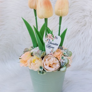 Anyák napi tulipános dísz -  - Meska.hu