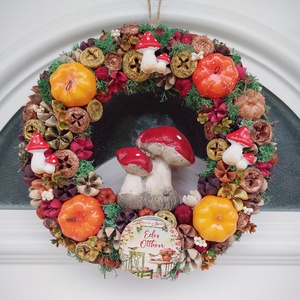 Őszi ajtódísz - otthon & életmód - dekoráció - ajtó- és ablak dekoráció - ajtódísz & kopogtató - Meska.hu