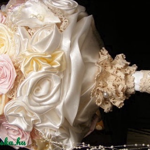 Pastel Rose menyasszonyi örökcsokor INGYEN SZÁLLÍTÁSSAL - esküvő - menyasszonyi- és dobócsokor - Meska.hu