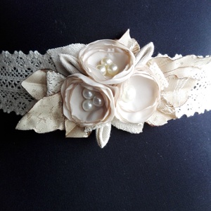 Romantikus csipke öv esküvőre -  - Meska.hu