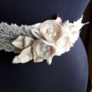 Romantikus csipke öv esküvőre -  - Meska.hu