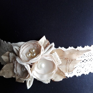 Romantikus csipke öv esküvőre -  - Meska.hu