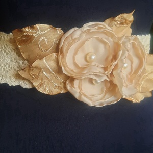 Csipke öv - esküvő - kiegészítők - öv & pánt - Meska.hu