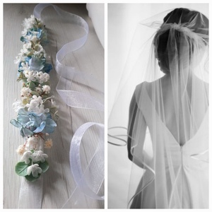 Virágos fejpánt fejkoszorú  - Meska.hu