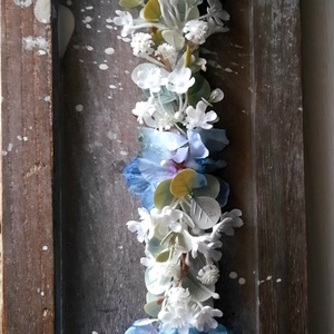 Virágos fejpánt fejkoszorú  - esküvő - hajdísz - hajpánt - Meska.hu